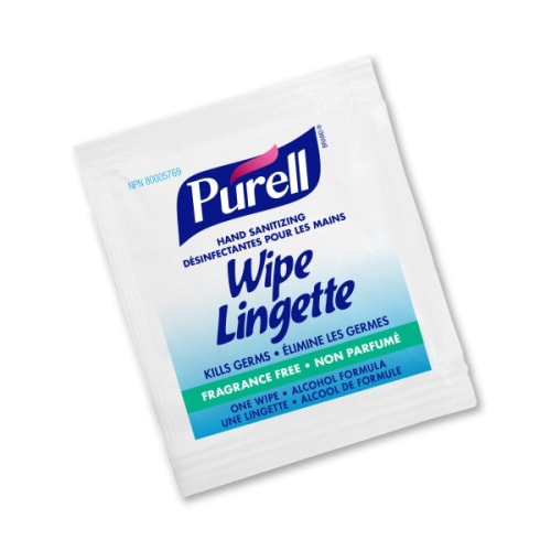 PURELL Hand Sanitizing Wipes, BIL, Individually Wrapped, 1,000/cs